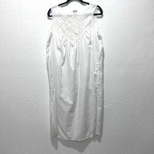 Sedu‎ fine lingerie lace white Sleeveless Nightgown large
